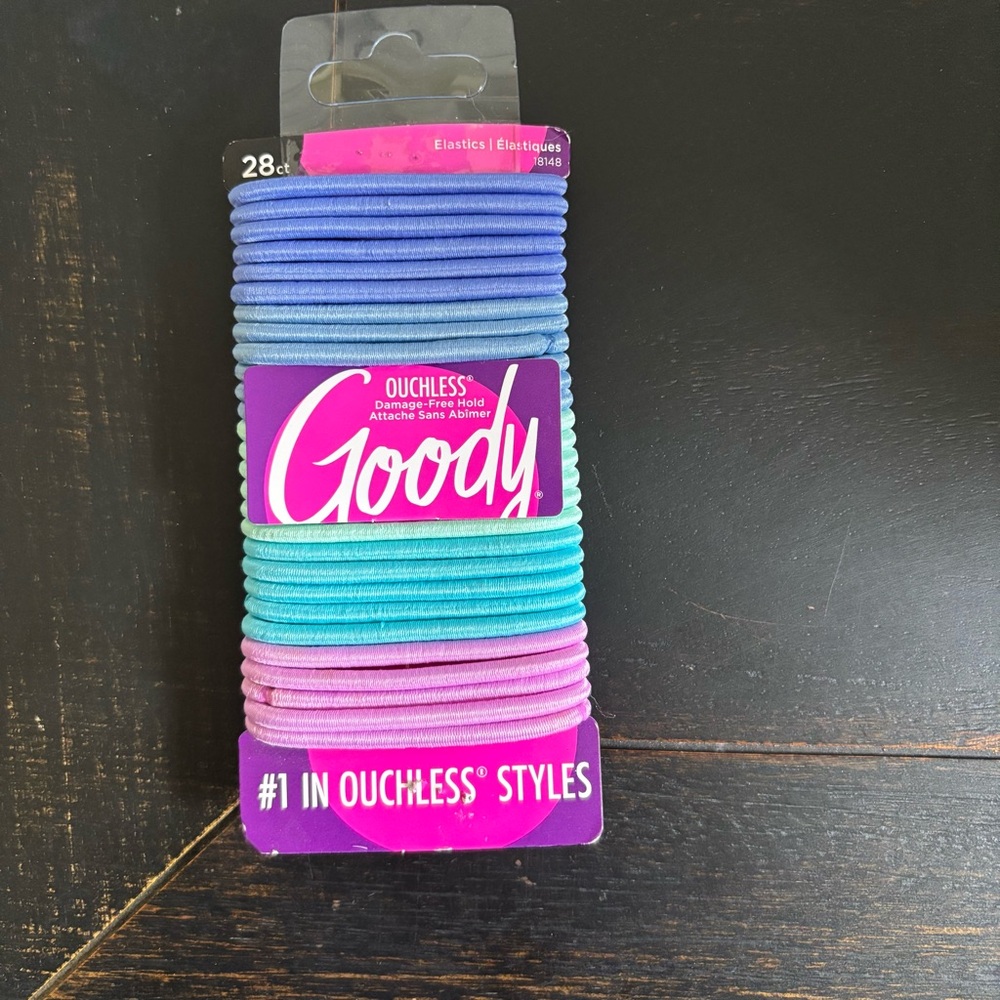 Goody Ouchless Damage-Free‎ Elastic Hair Ties 28ct Multicolor NEW